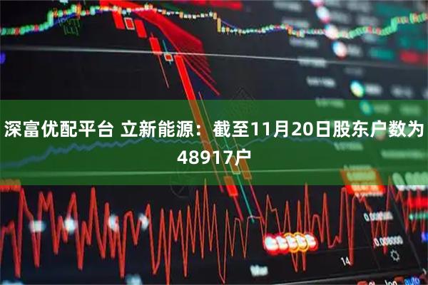 深富优配平台 立新能源：截至11月20日股东户数为48917户