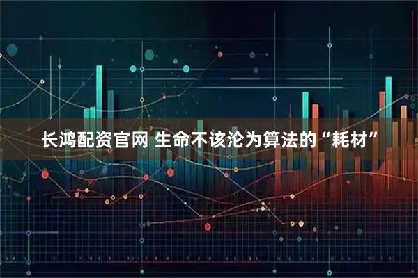 长鸿配资官网 生命不该沦为算法的“耗材”